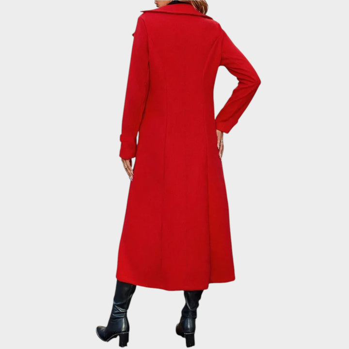 Wool Double Breasted Lapel Winter Coat