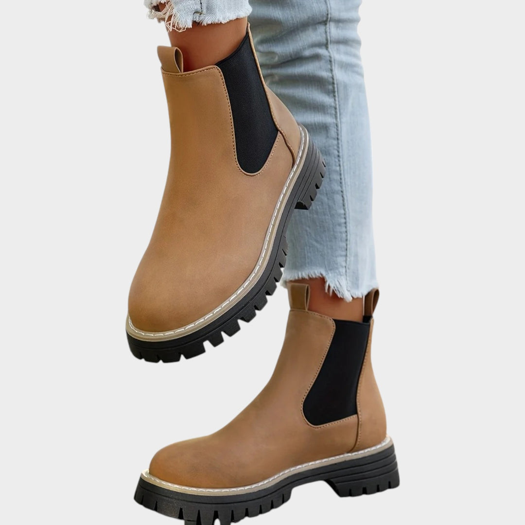 Platform Chelsea Boots with Comfortable Slip On Design