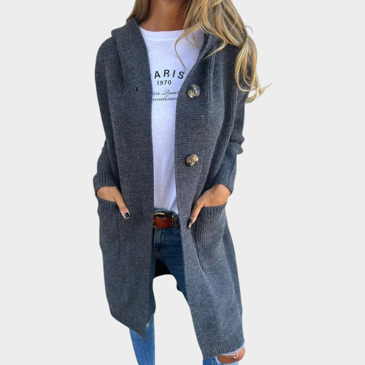 Long Ribbed Knitted Cardigan