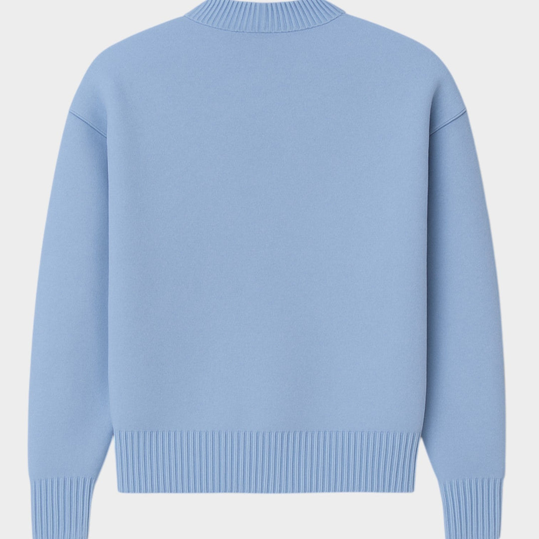 Heart Crew Neck Knitted Jumper