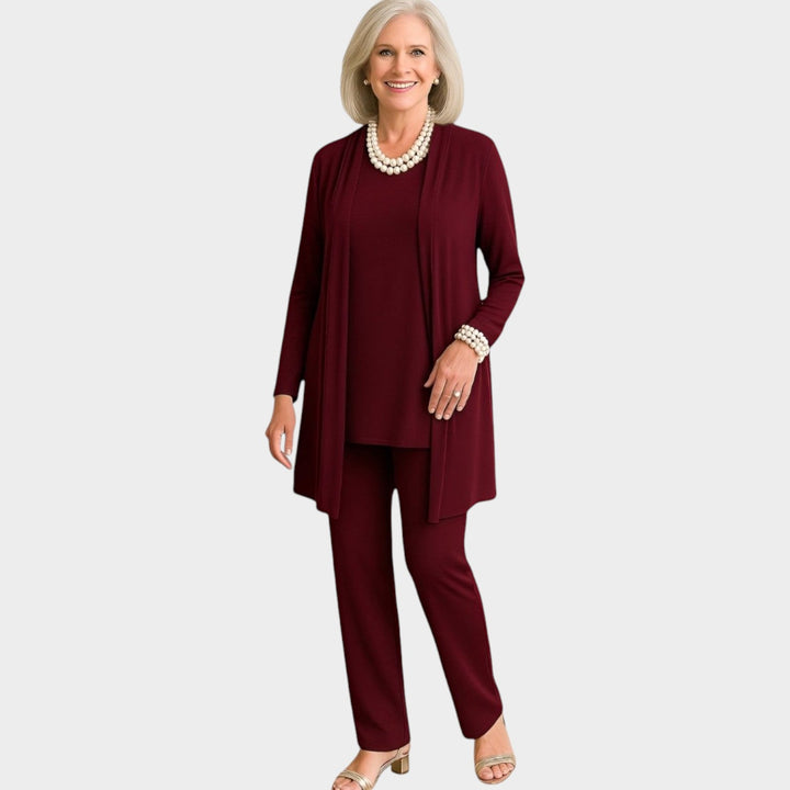 Women's Suit Soft Knit Three Piece Set