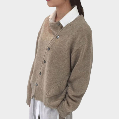 Soft Knitted Button Up Cardigan