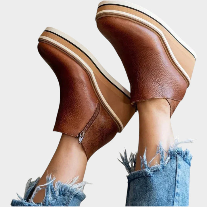 Casual Leather Ankle Boots