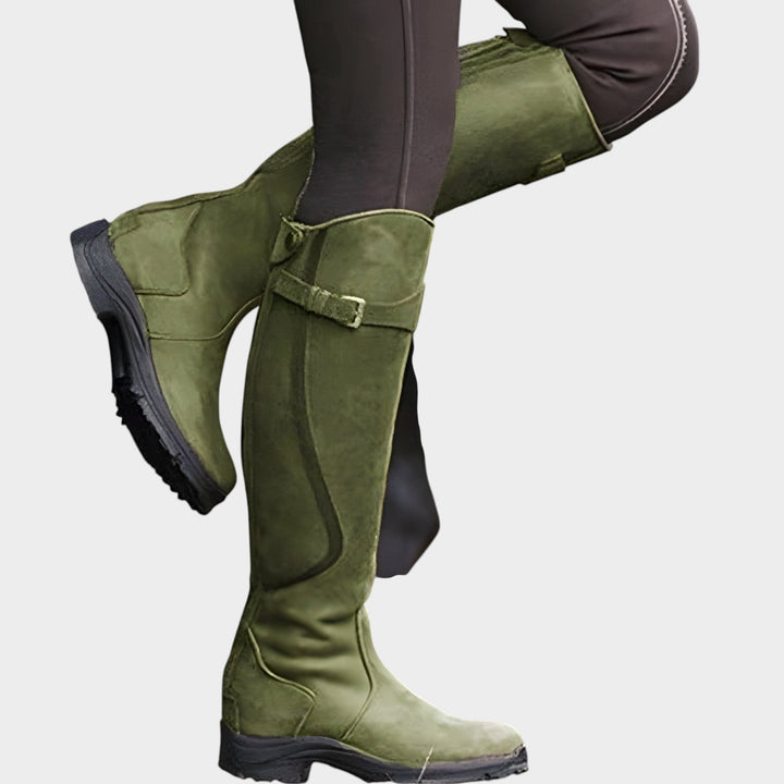 Leather Knee High Waterproof Country Boots