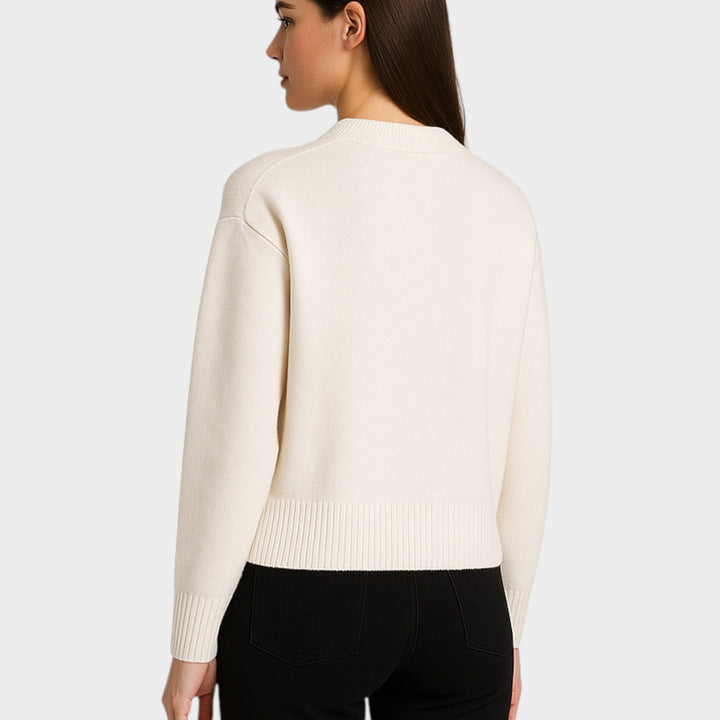 Heart Crew Neck Knitted Jumper